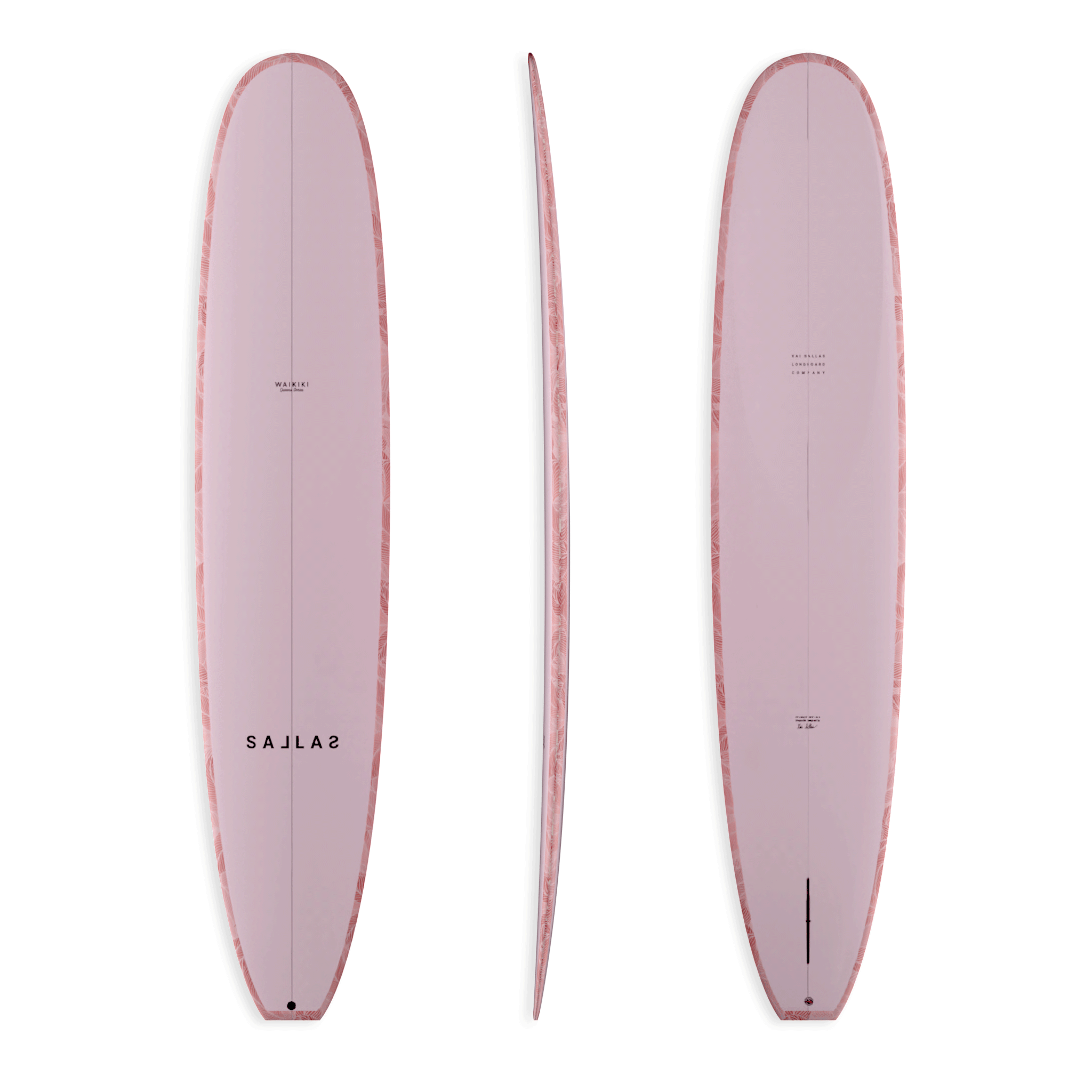 Pink Rocks Surfing Hot Pink Surfboard